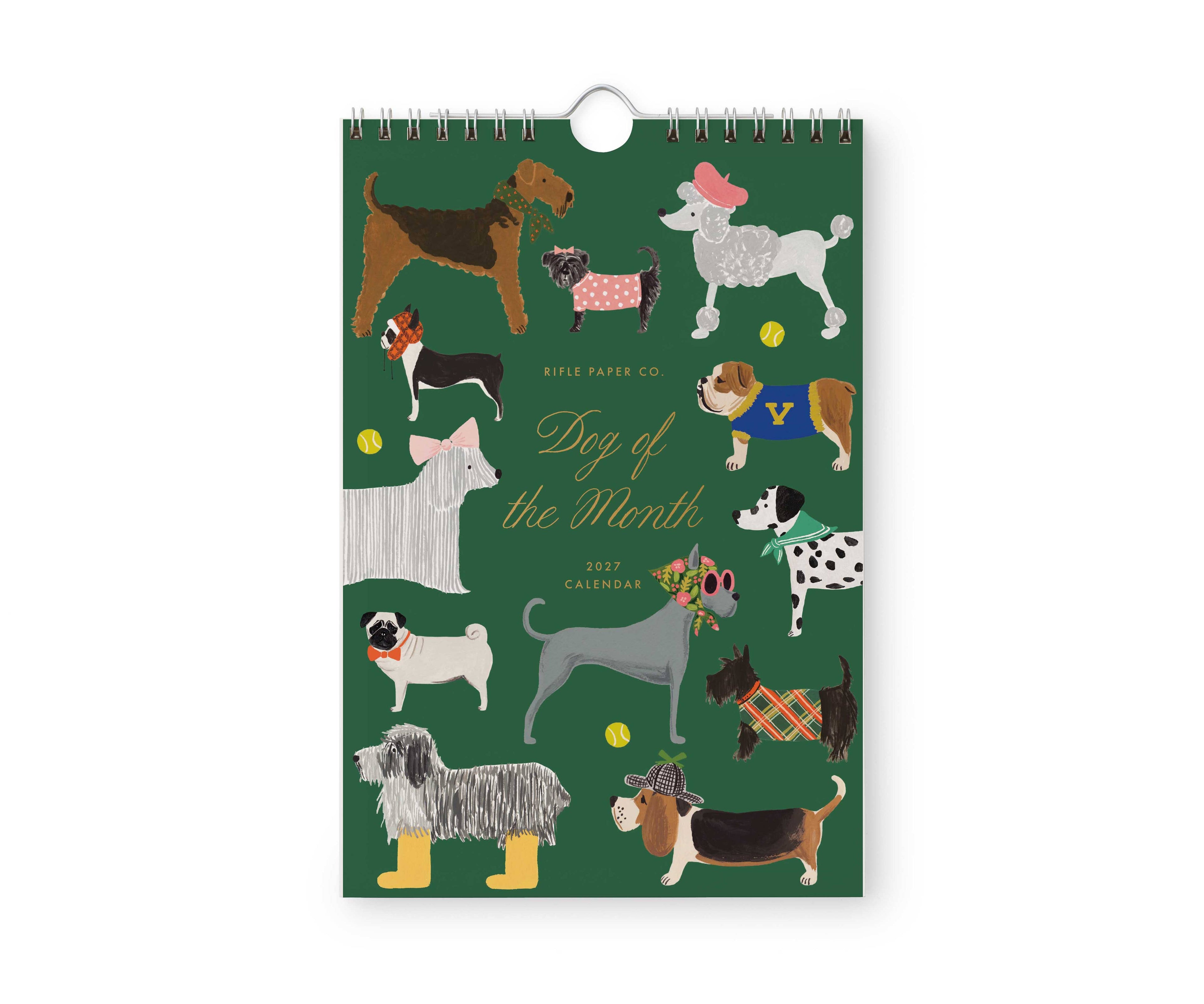 Rifle Paper Co. - 2027 Dog of the Month Kitchen Calendar (6x9)