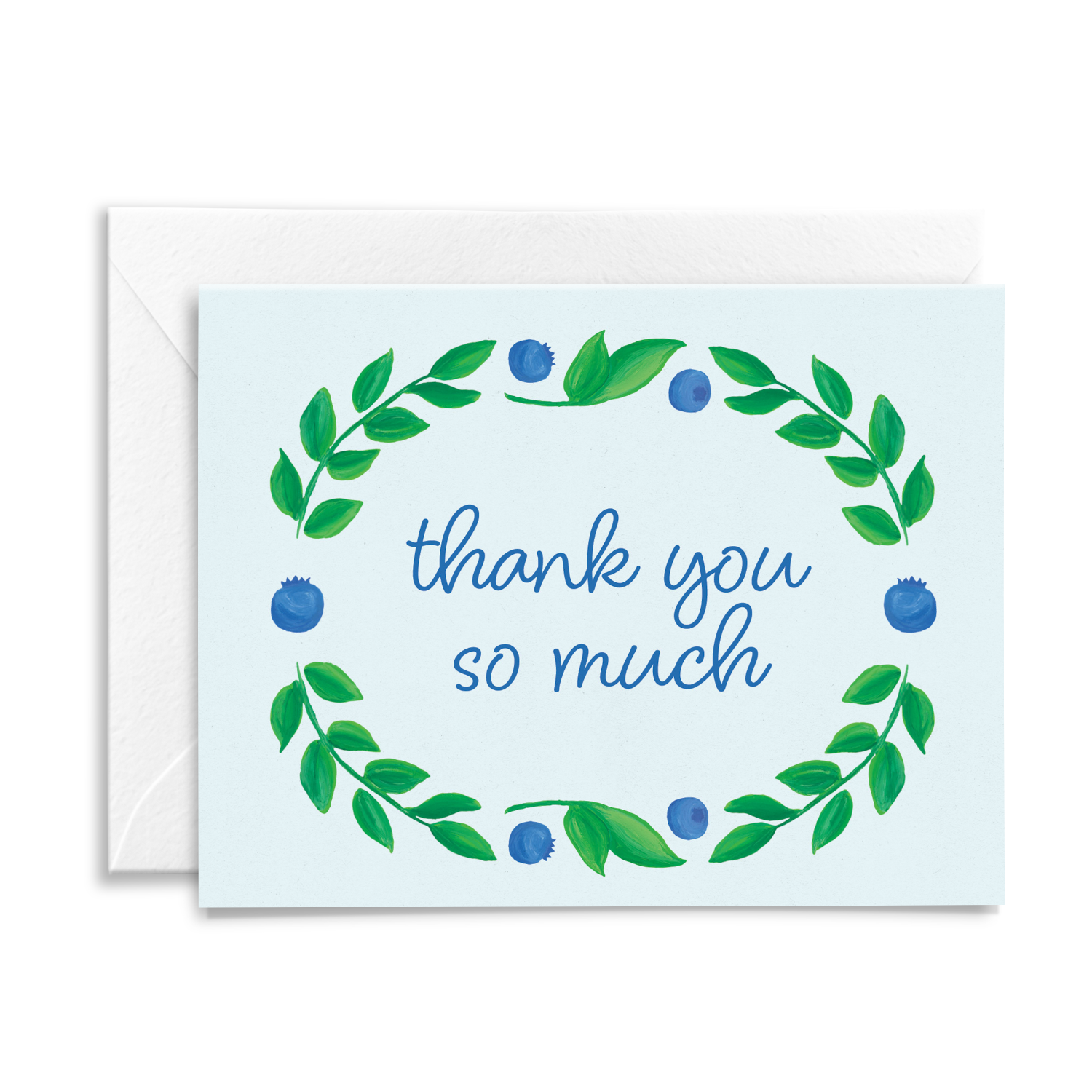 June Paper Market - Thank You So Much Blueberry Greeting Card