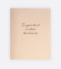 Elum Designs - Sympathy Heart Greeting Card