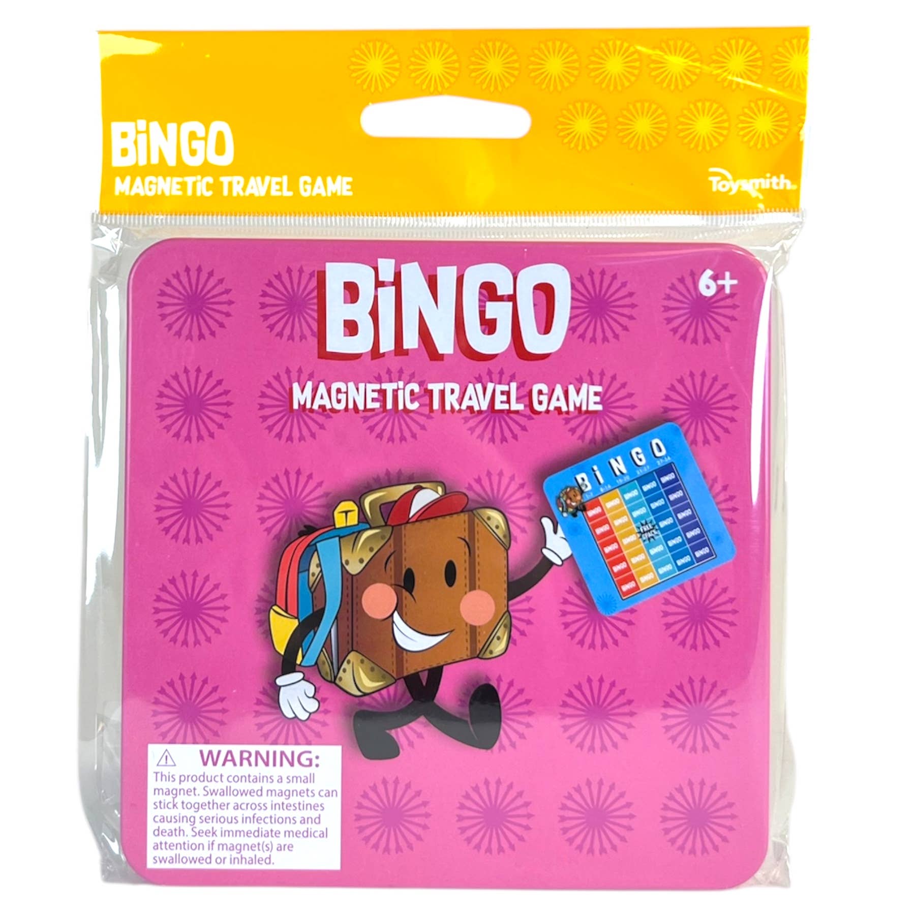 Toysmith - On the Way Games- Magnetic Bingo, Travel Game