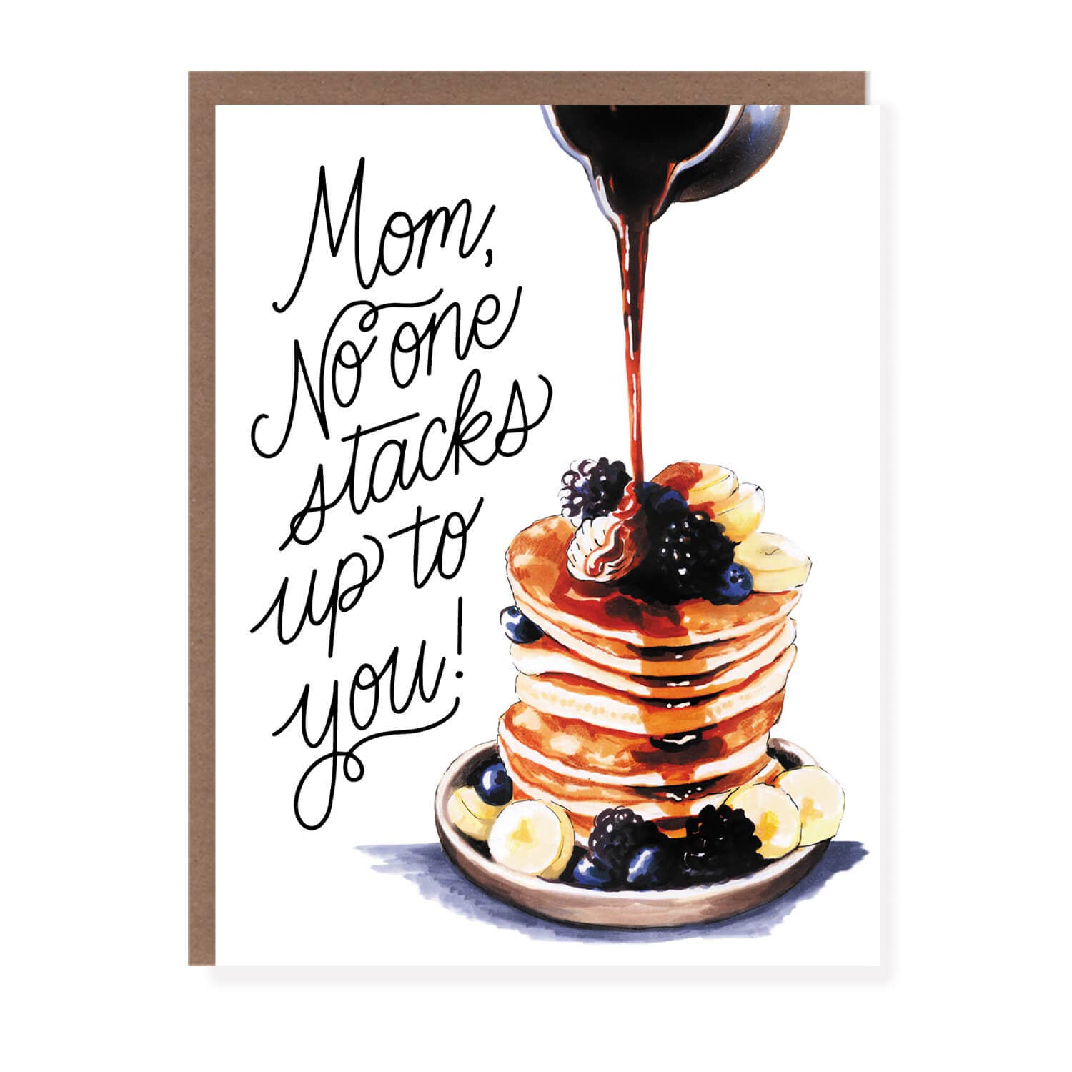 Morgan Swank Studio - Pancake Stacks Punny Mother's Day Card