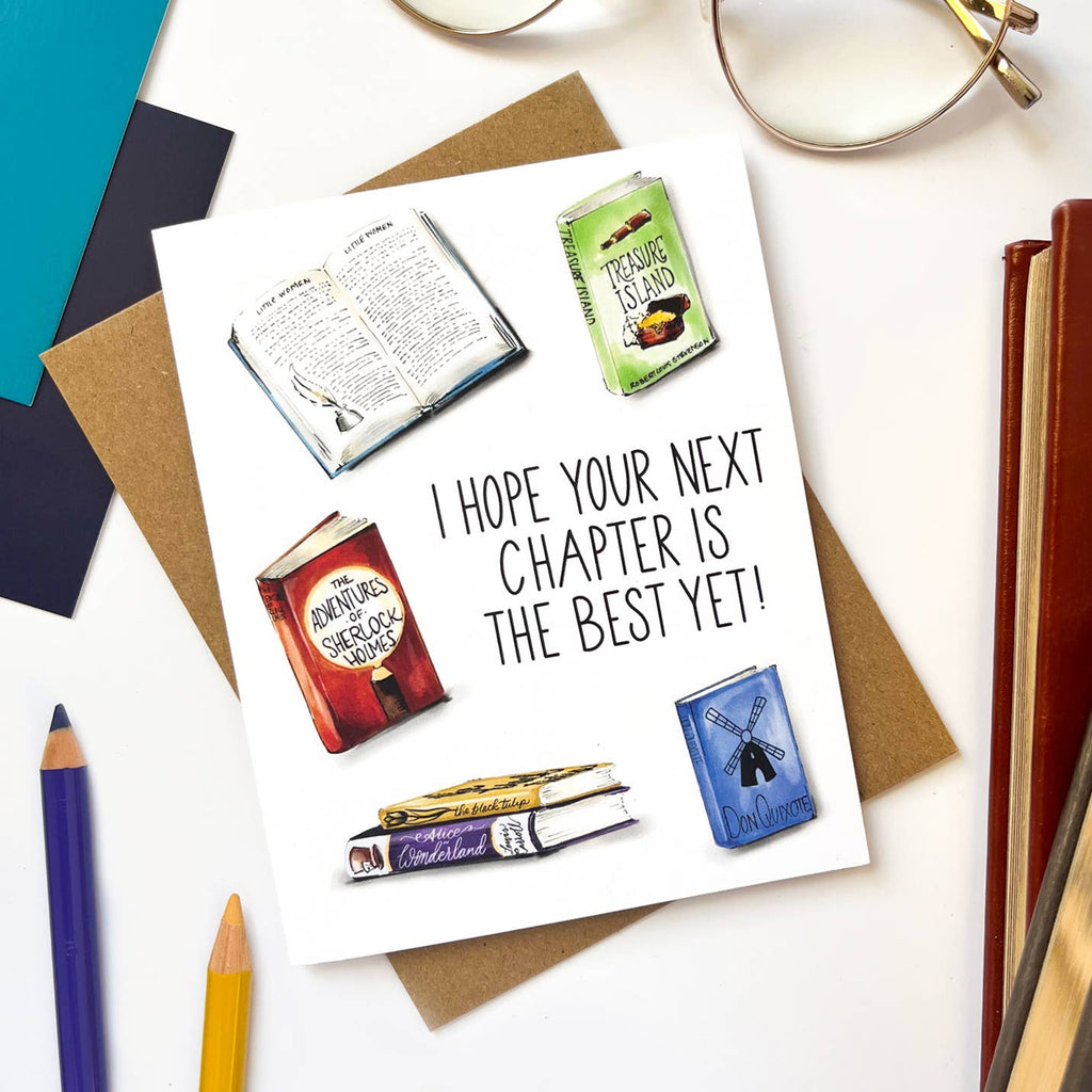 Morgan Swank Studio - Best Chapter Yet Books | Birthday + New Beginnings Card