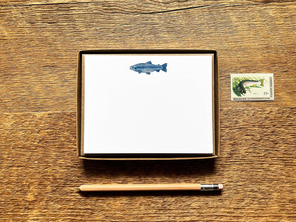 Noteworthy Paper & Press - Trout Flat Notes (Boxed Set of 8)