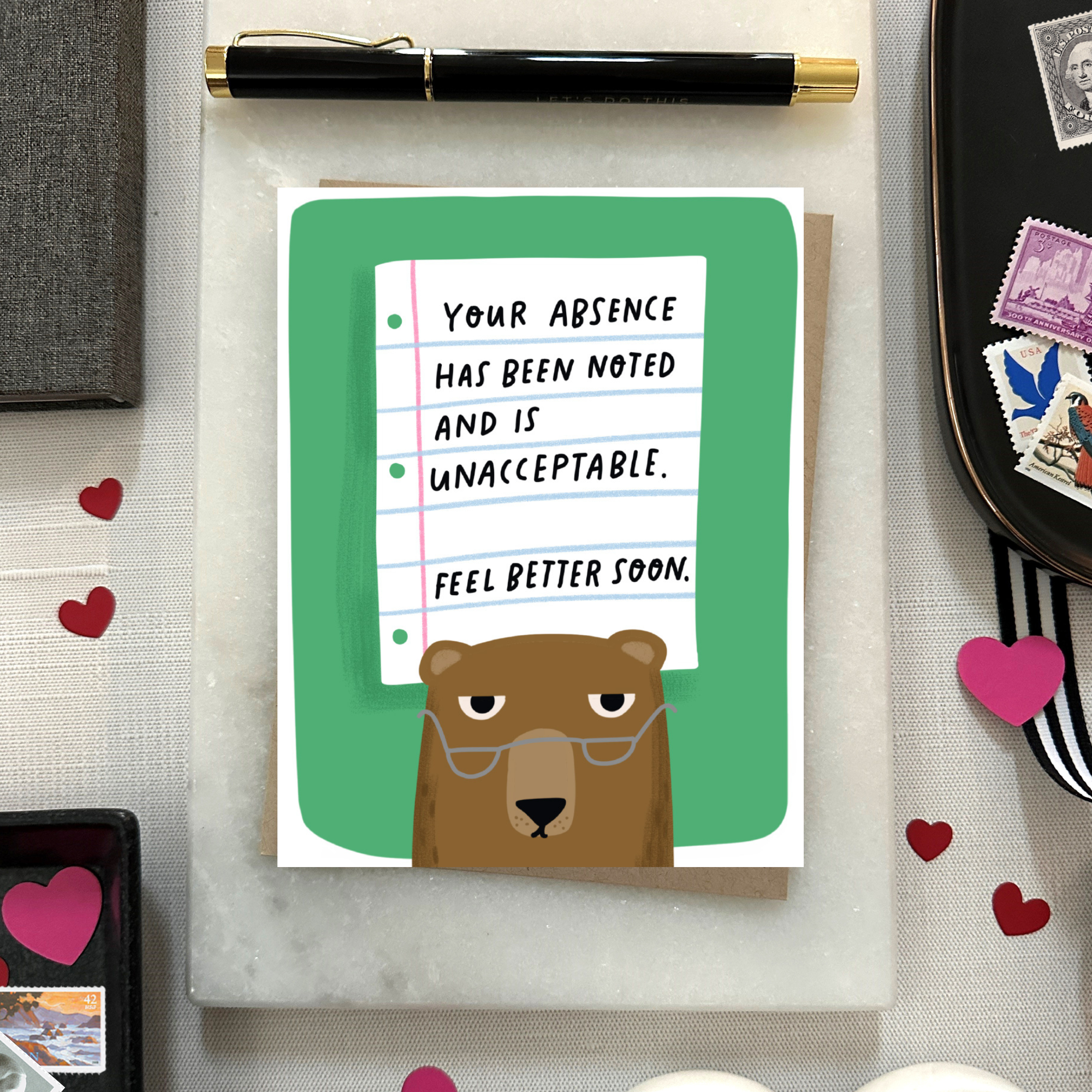 Barone and Co. - Absence Noted Get Well Card