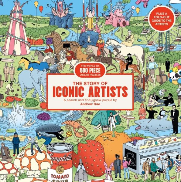 Story Of Iconic Artists: A 500 Piece Art History Jigsaw Puzzle By Andrew Rae