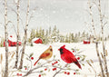 Peter Pauper Press Inc, - Cardinals in Winter Deluxe Boxed Holiday Cards