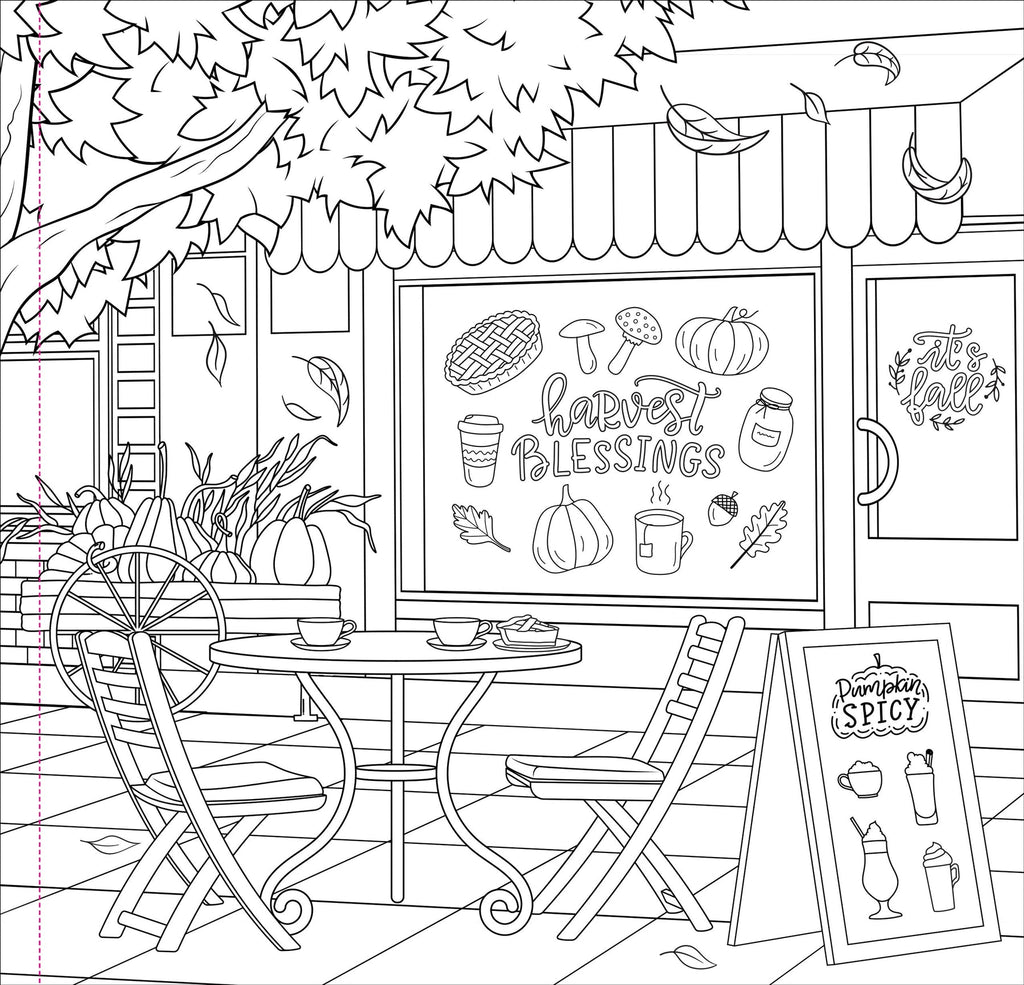 Peter Pauper Press -  Autumn Dreams Adult Coloring Book
