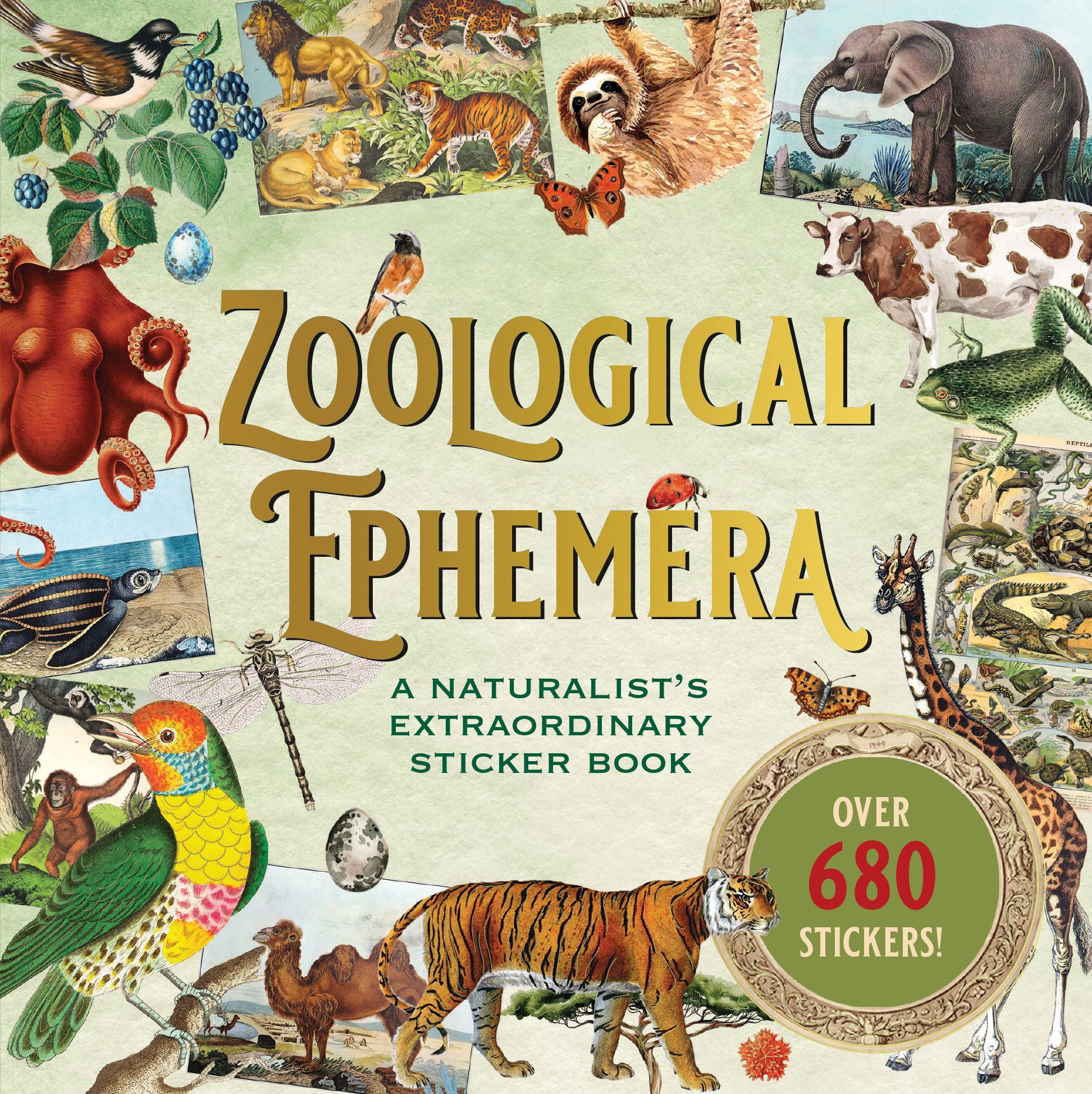 Peter Pauper Press - Zoological Ephemera Sticker Book