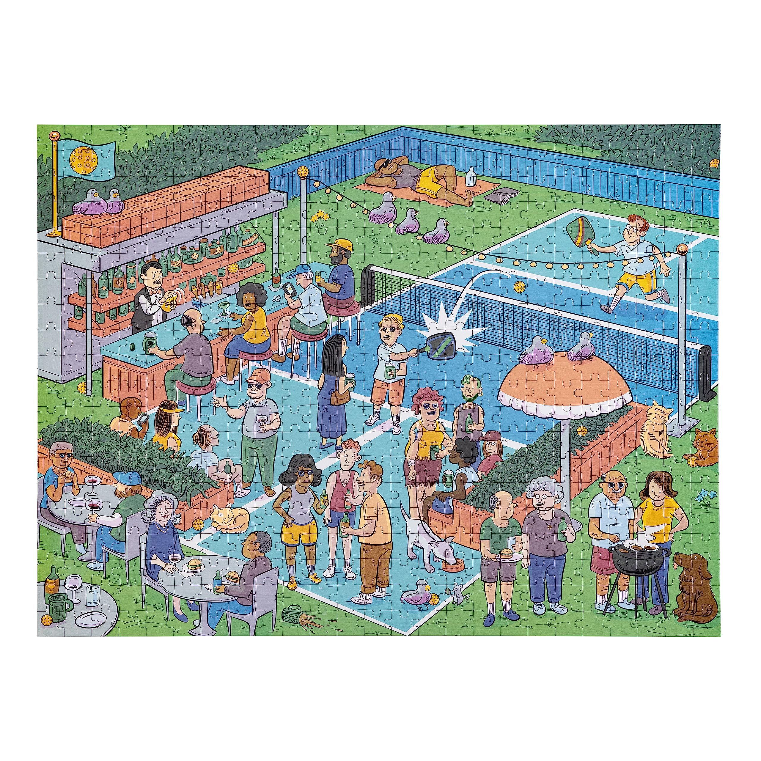 Pickleball Jigsaw Puzzle - 500 Pieces
