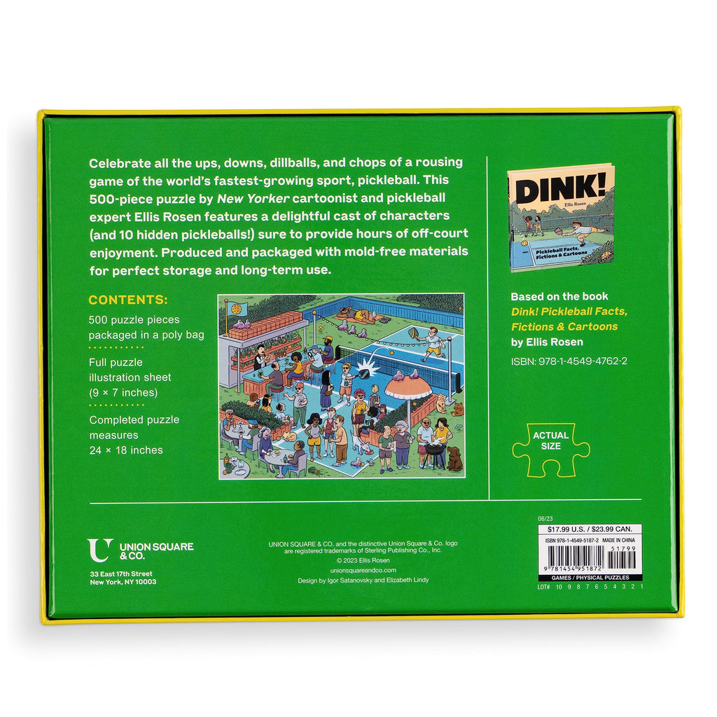 Pickleball Jigsaw Puzzle - 500 Pieces