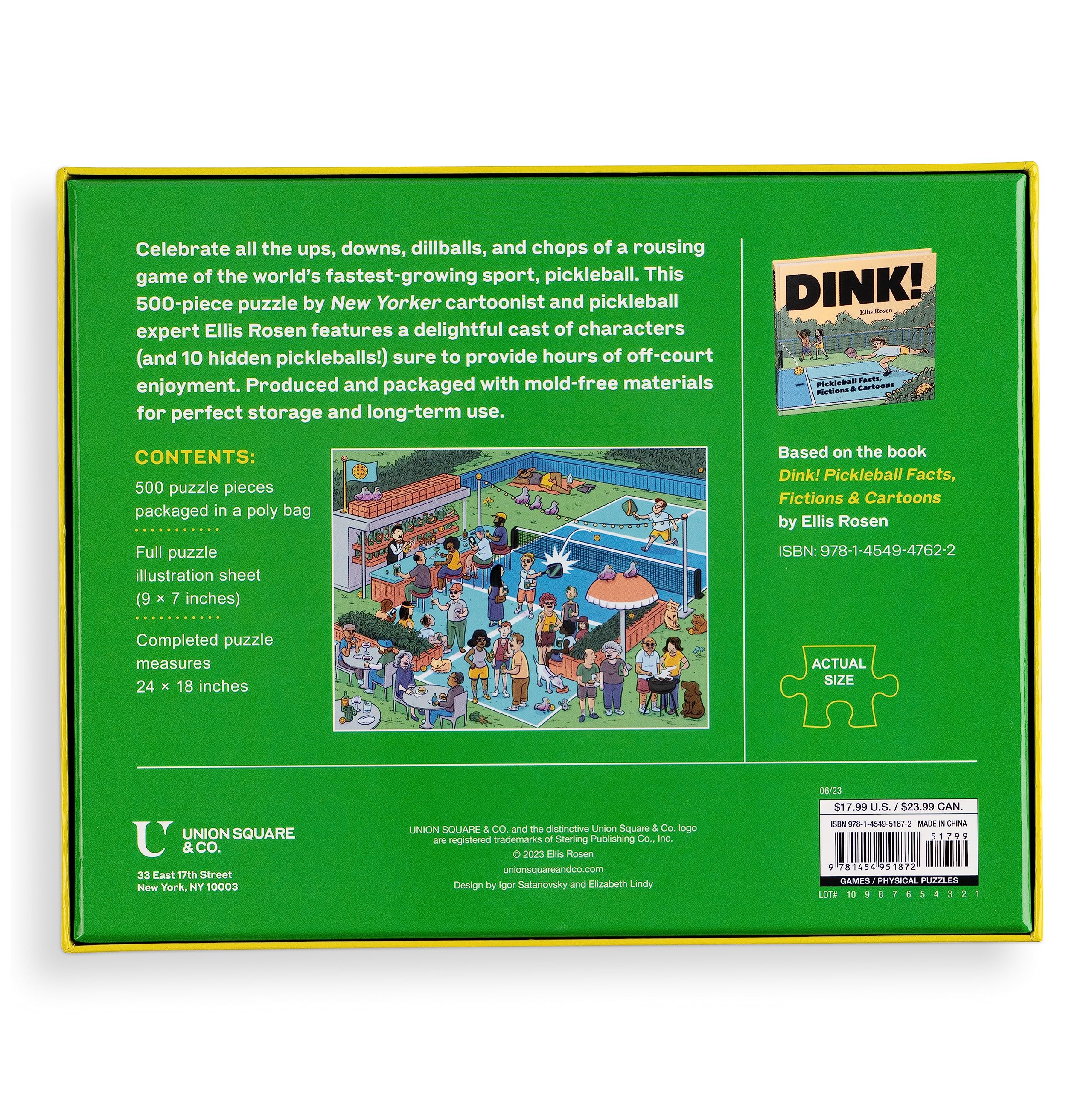 Pickleball Jigsaw Puzzle - 500 Pieces