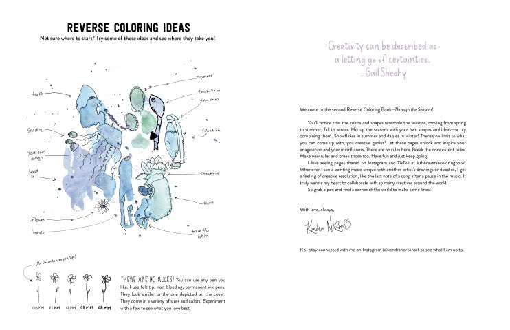 The Reverse Coloring Book™: Through the Seasons