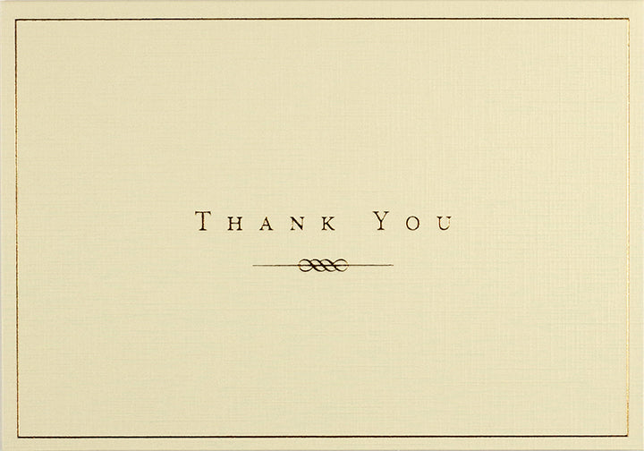 Peter Pauper Press Inc., Gold and Cream Thank You Notes