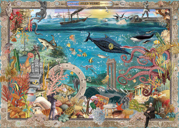 Chronicle Books - 20,000 Leagues Under the Seas: A 1000 piece Jigsaw