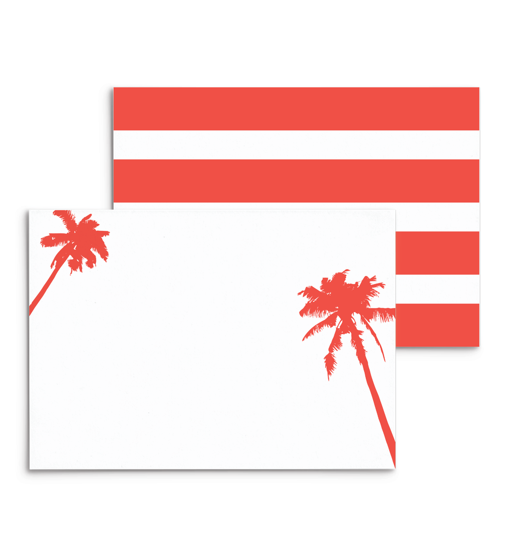 UncommonWares - Palms Panel Note Cards: Aqua