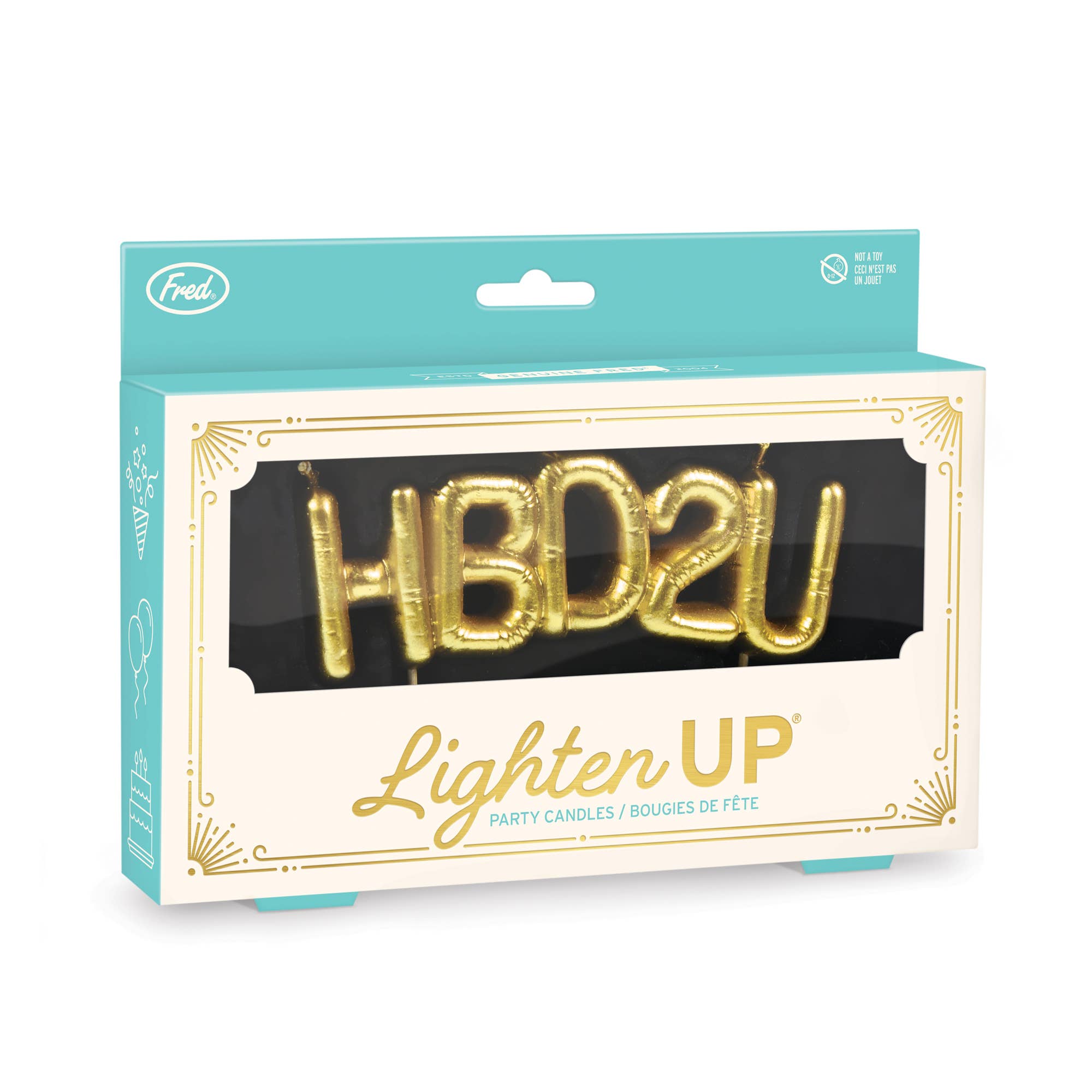 Fred & Friends - LIGHTEN UP Party Candles - HBD2U
