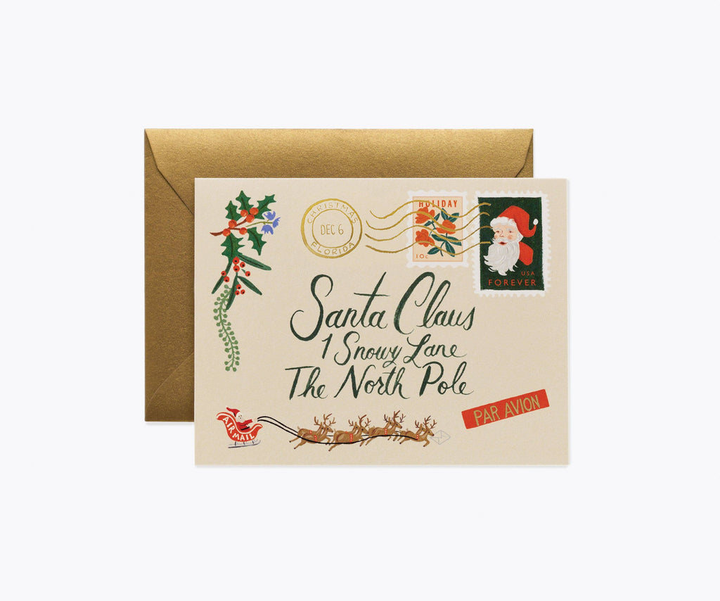 Rifle Paper Co. - Santa Letter card