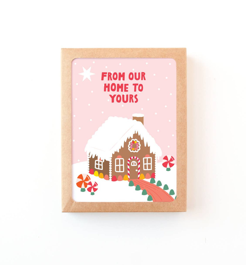 Graphic Anthology Greeting Cards - Gingerbread House Christmas Card Box Set