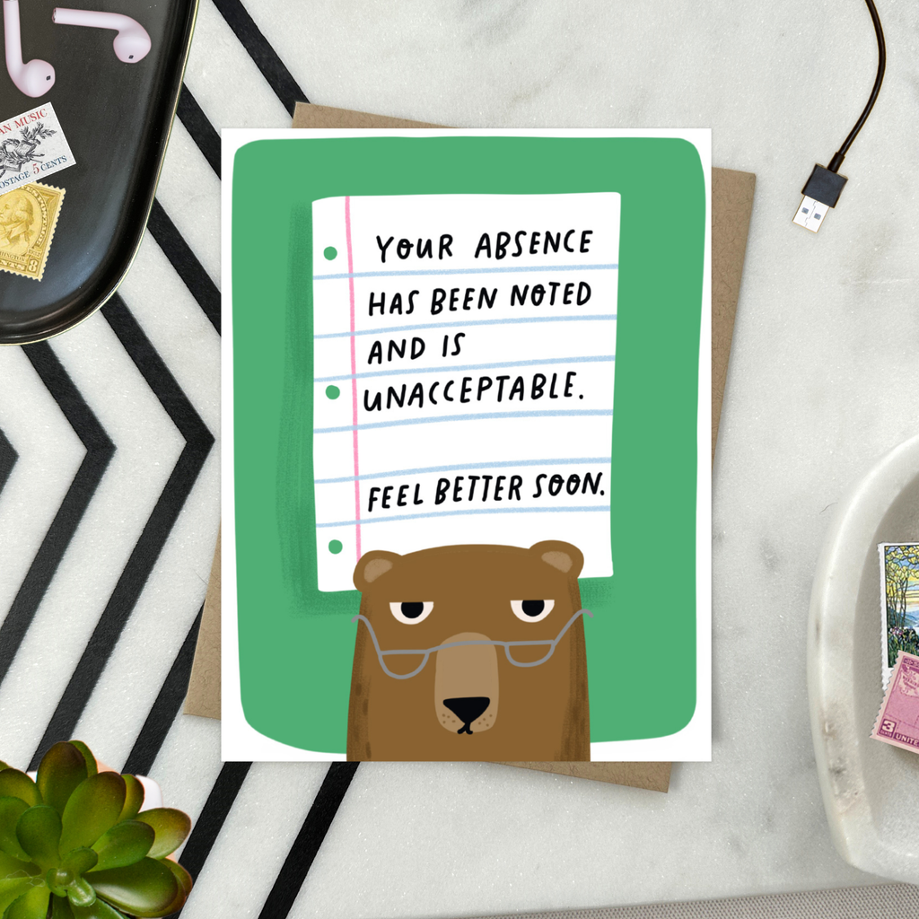 Barone and Co. - Absence Noted Get Well Card