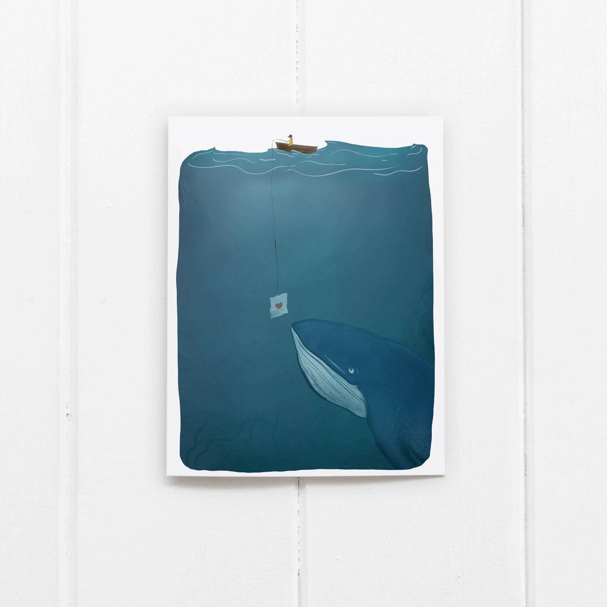 Ramus & Co. - Love Note Whale Greeting Card