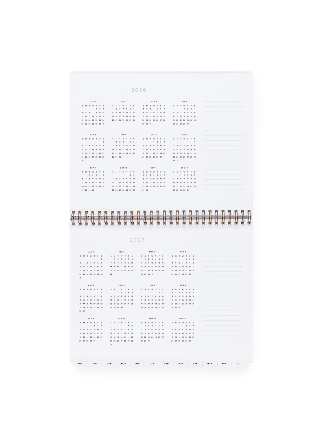 Appointed - 26-27 Weekly Task Planner: Charcoal Gray