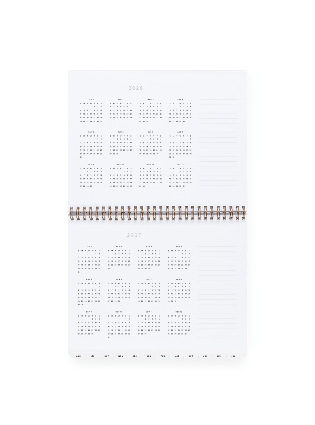 Appointed - 26-27 Weekly Task Planner: Charcoal Gray