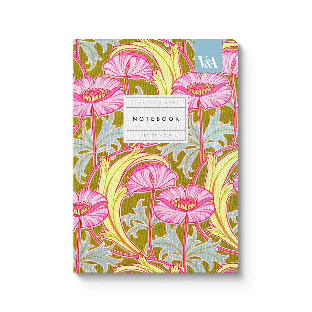 Ohh Deer - Pink Poppies Premium Perfect Bound Notebook (A5)