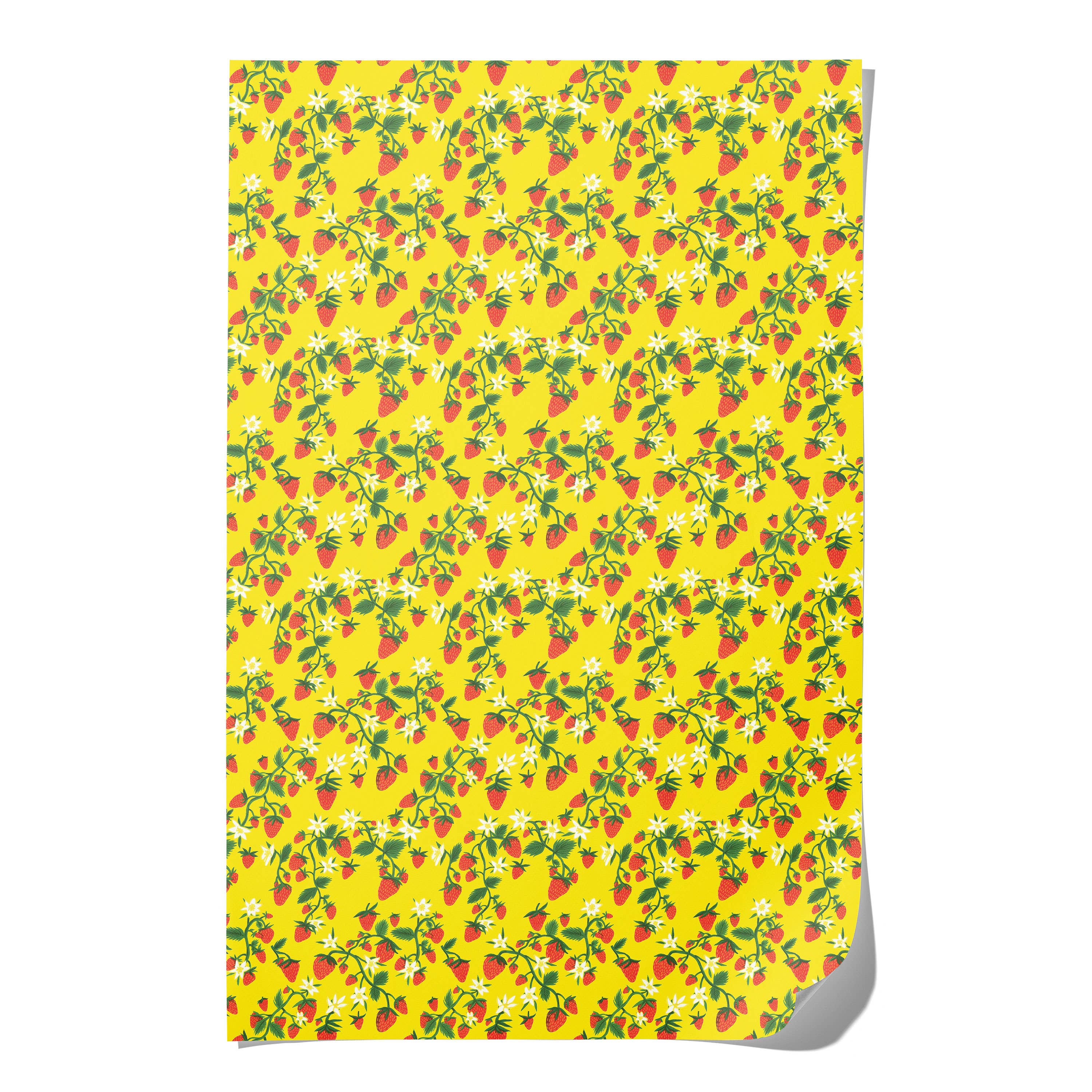 Red Cap Cards - Strawberry Patch wrapping paper