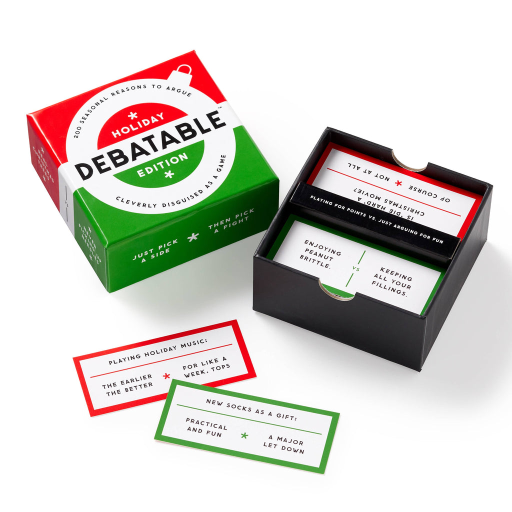 Chronicle Books - Brass Monkey Debatable Holiday Edition Social Game