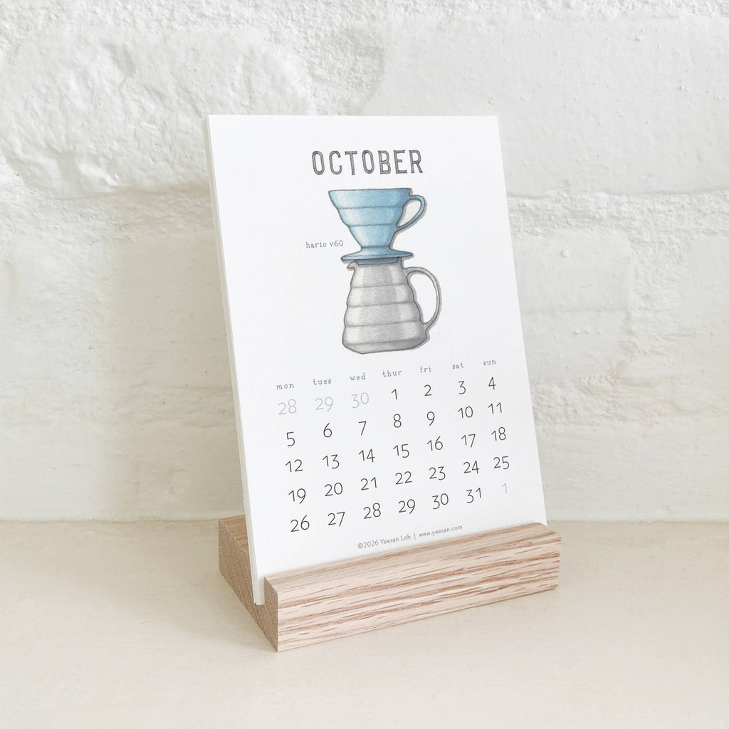 Yeesan Loh - 2026 Calendars: Coffee Brewing: MON-SUN,  Standard, Classic