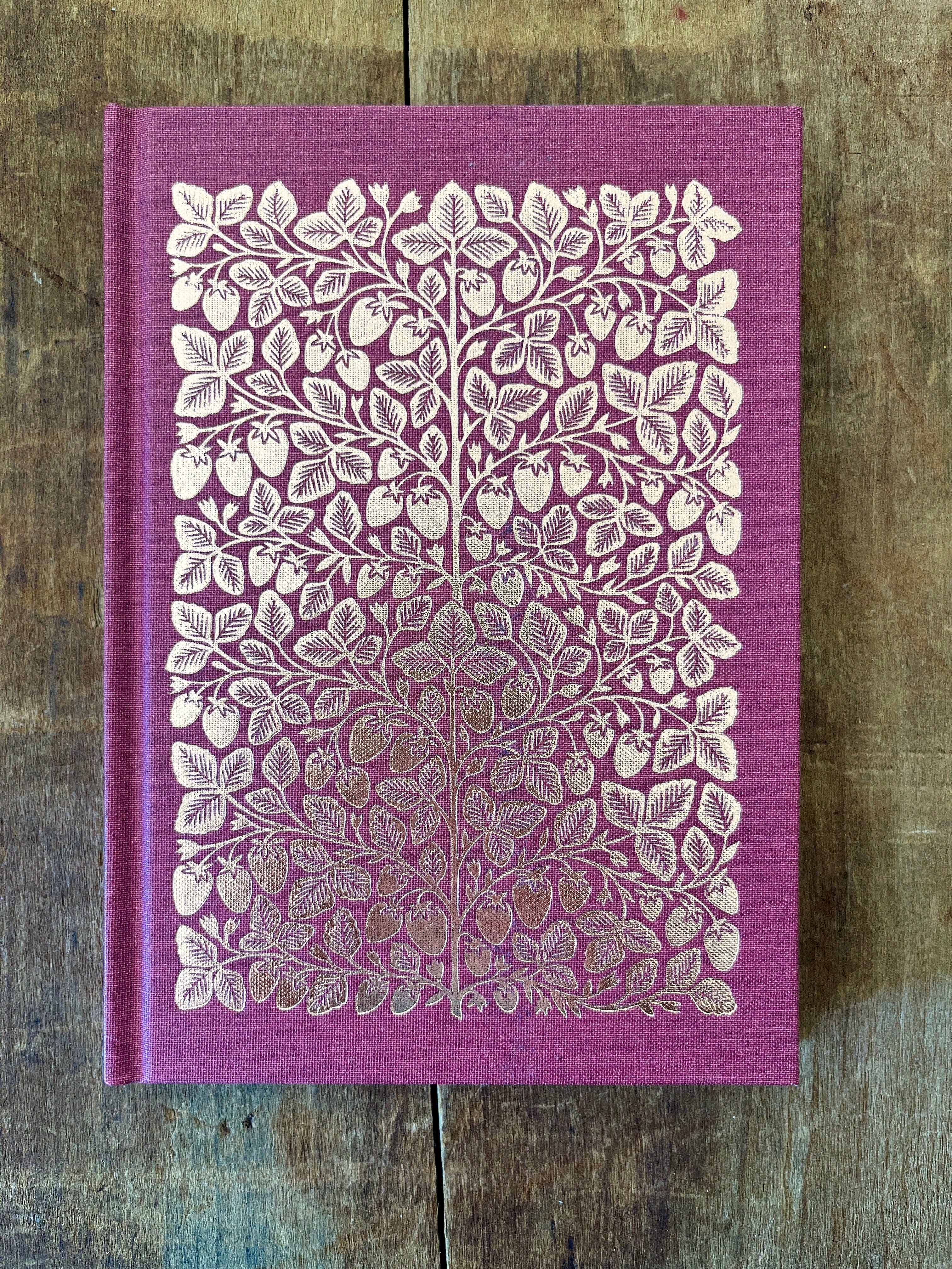 Katharine Watson - Foil Stamped Linen Journal, Blank Burgundy