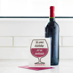 Kiss and Punch - Funny Friend Birthday Inebriate Letterpress Card