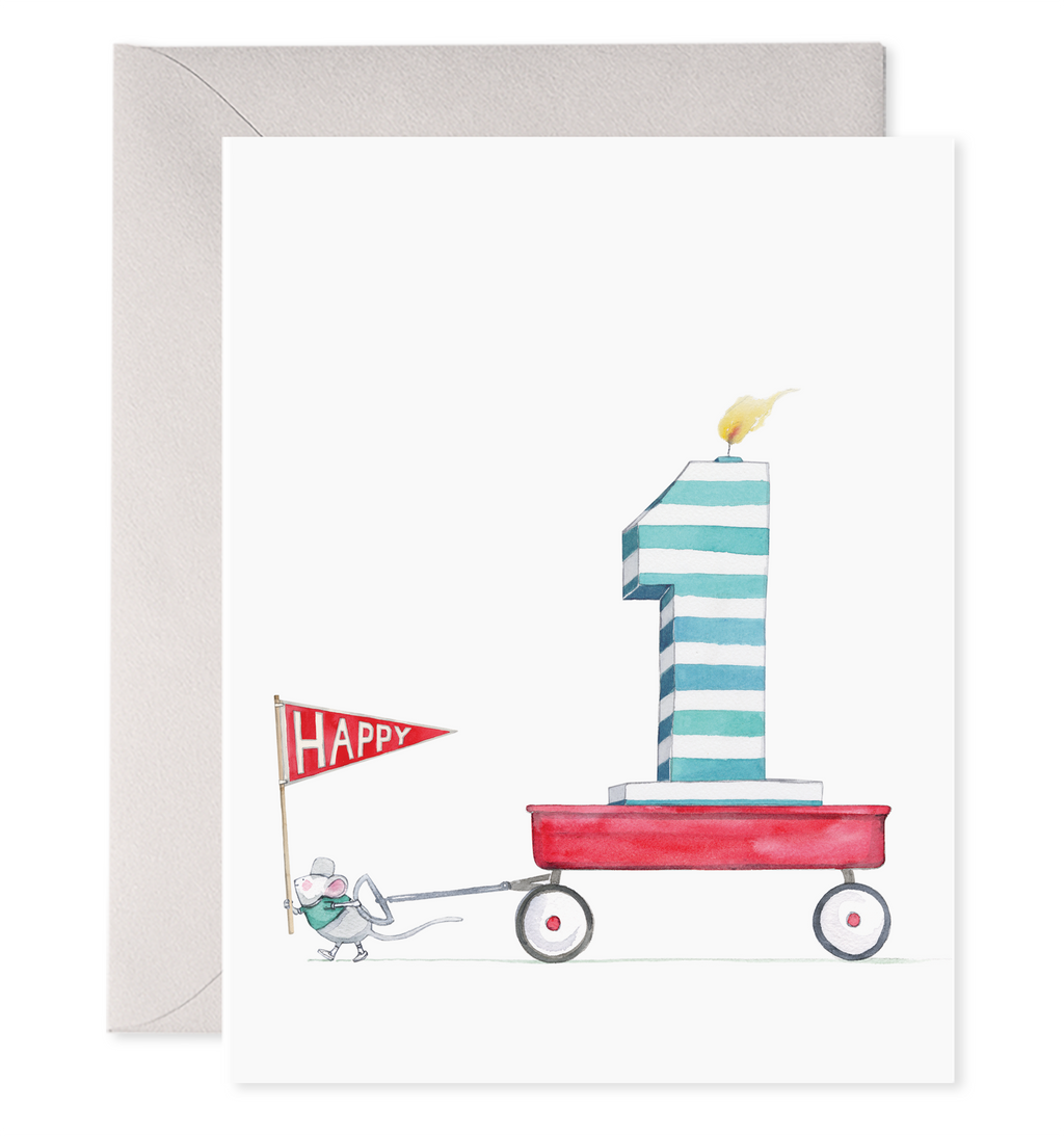 E. Frances Paper - 1st Bday Card | Kids Birthday Greeting Card