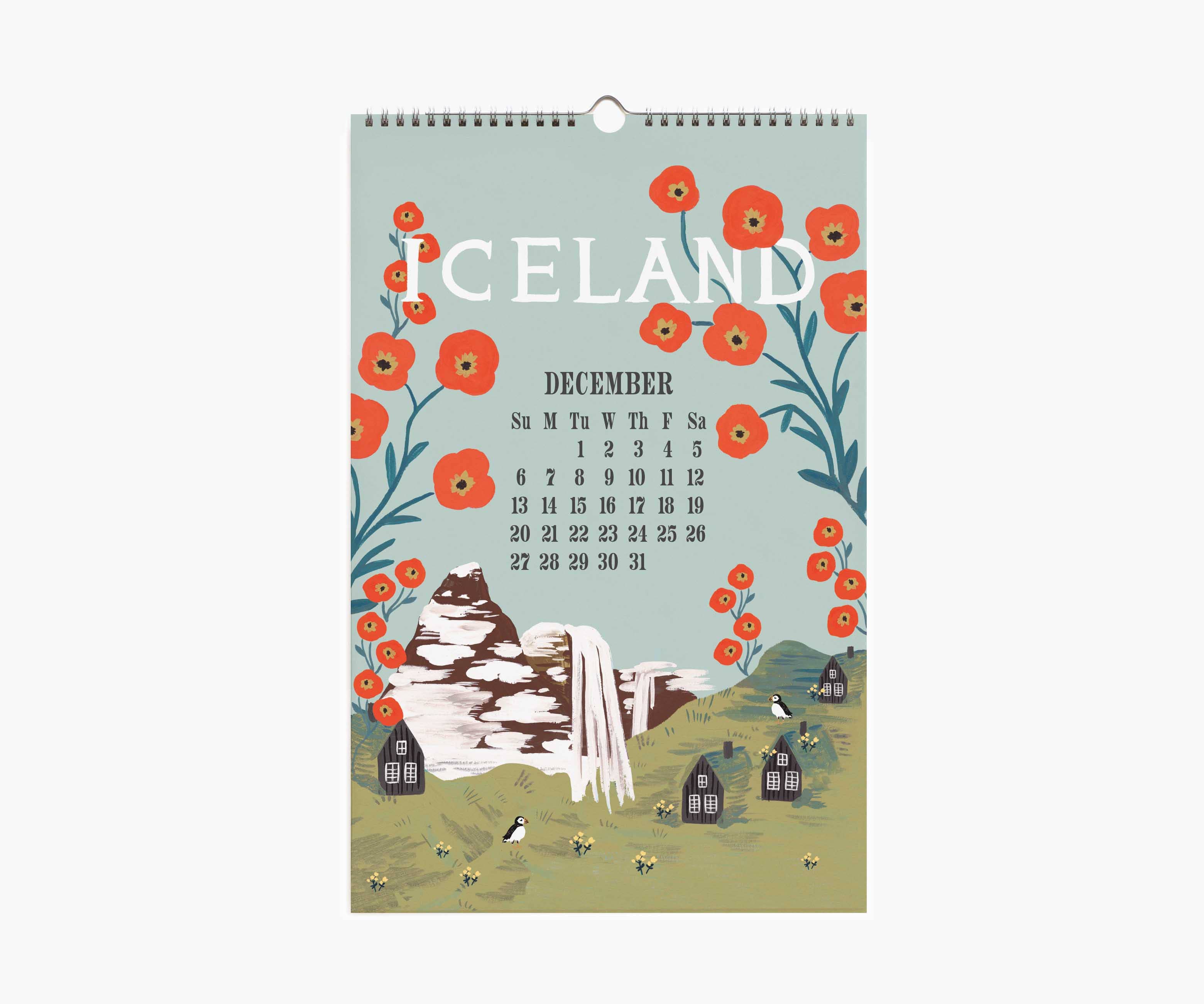 Rifle Paper Co. - 2026 World Travel Wall Calendar