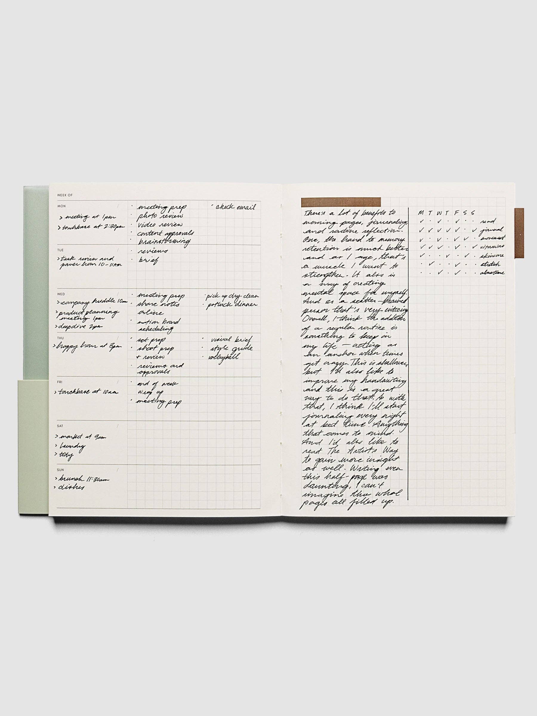 Cloth & Paper - Perfect Bound Notebook | A5: Lined | Ash