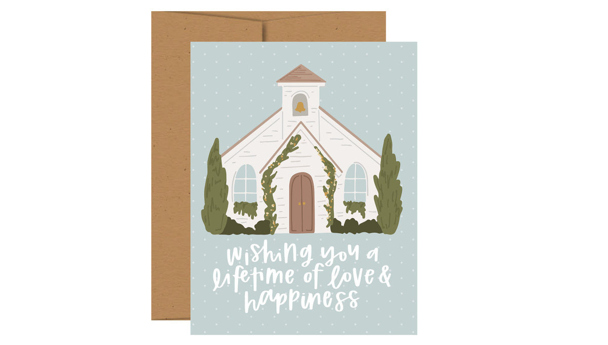 Pippi Post, Lifetime of Happiness Wedding Greeting Card