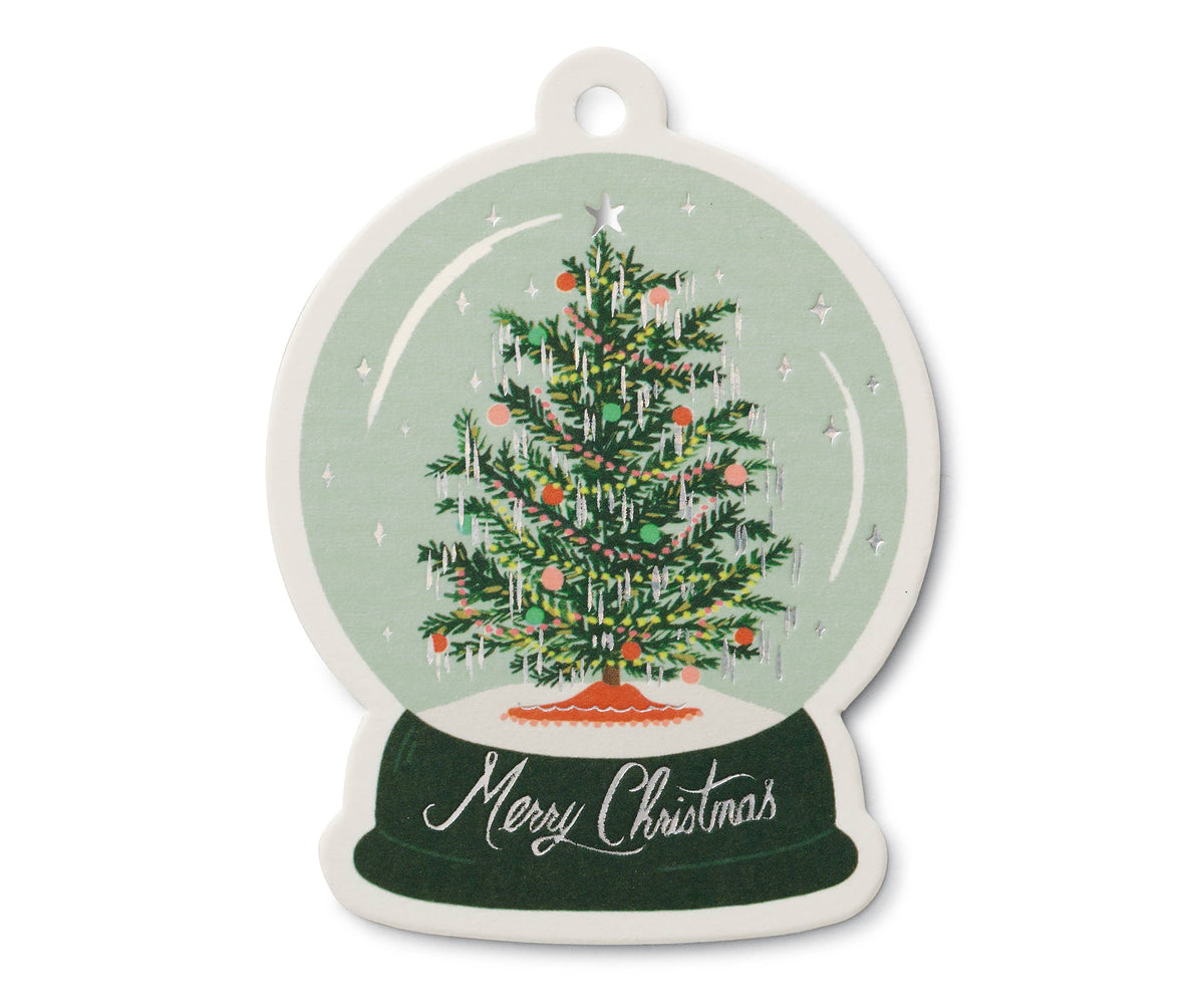 Rifle Paper Co. - Pack of 8 Snow Globe Gift Tag