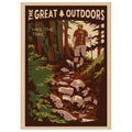 Lionheart Graphics - Hike the Trail Postcard | Great Outdoors Souvenir Gift
