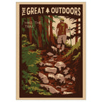 Lionheart Graphics - Hike the Trail Postcard | Great Outdoors Souvenir Gift