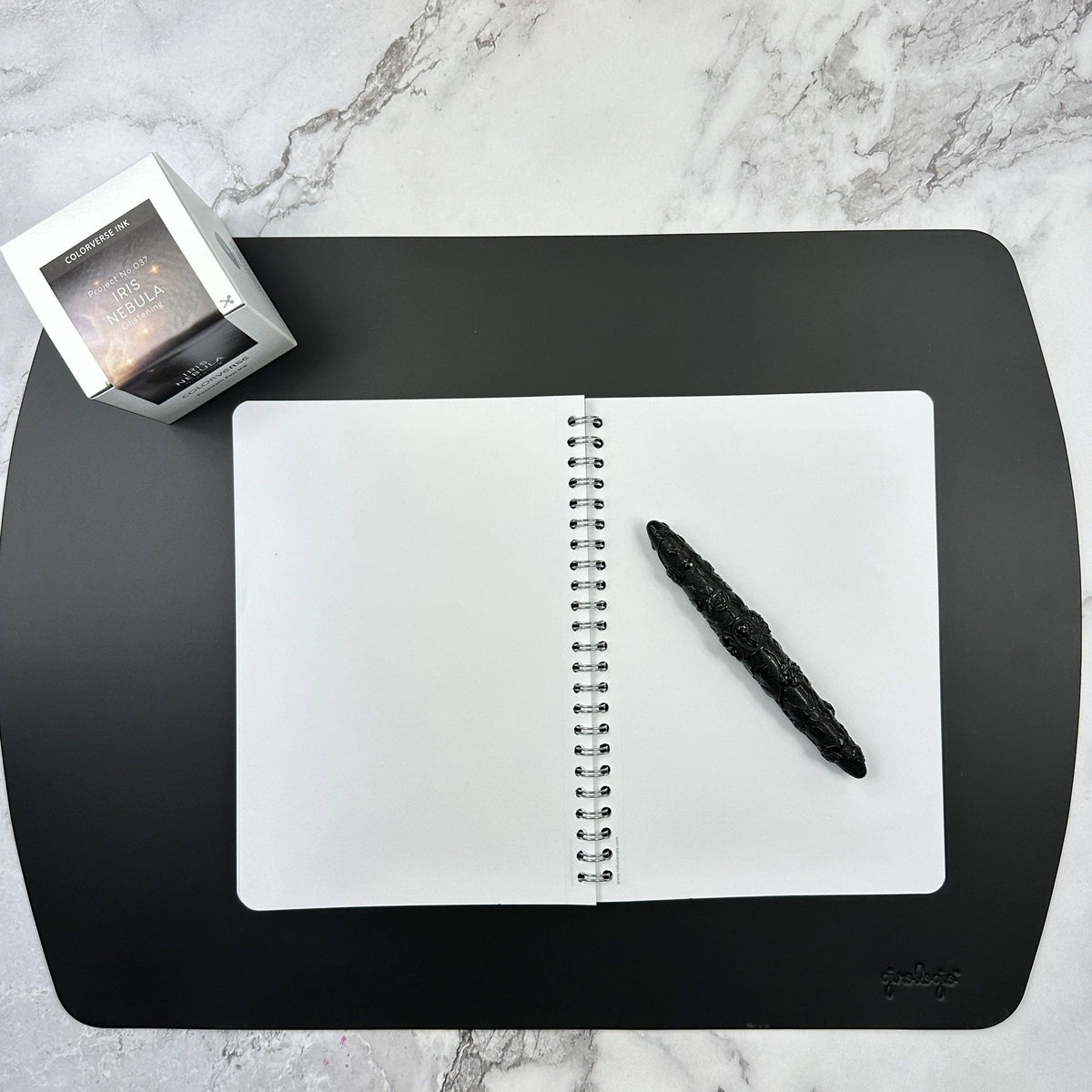 Writing Mat- Italian Repurposed Leather: Congac