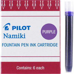 Pilot Namiki IC50 Fountain Pen Ink Cartridge, Purple 6 per Pack