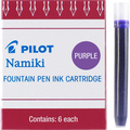 Pilot Namiki IC50 Fountain Pen Ink Cartridge, Purple 6 per Pack
