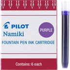 Pilot Namiki IC50 Fountain Pen Ink Cartridge, Purple 6 per Pack