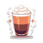 Stick With Finn - Mocha Sticker: 2.6 x 3 in