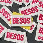 Etc. Letterpress, Besos Mini Card