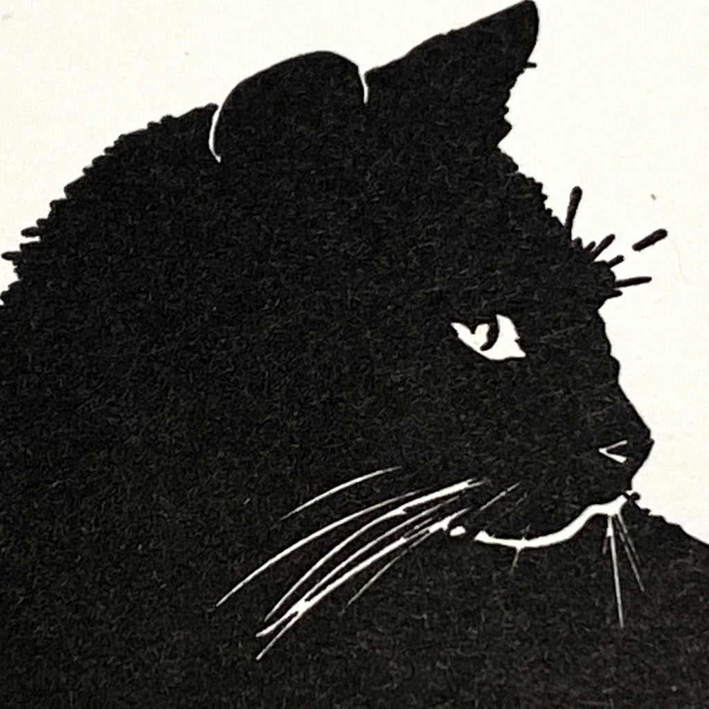 Lady Pilot Letterpress - Cat Love Greeting Card