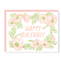 Kindred Letterpress - Poppies Birthday Card