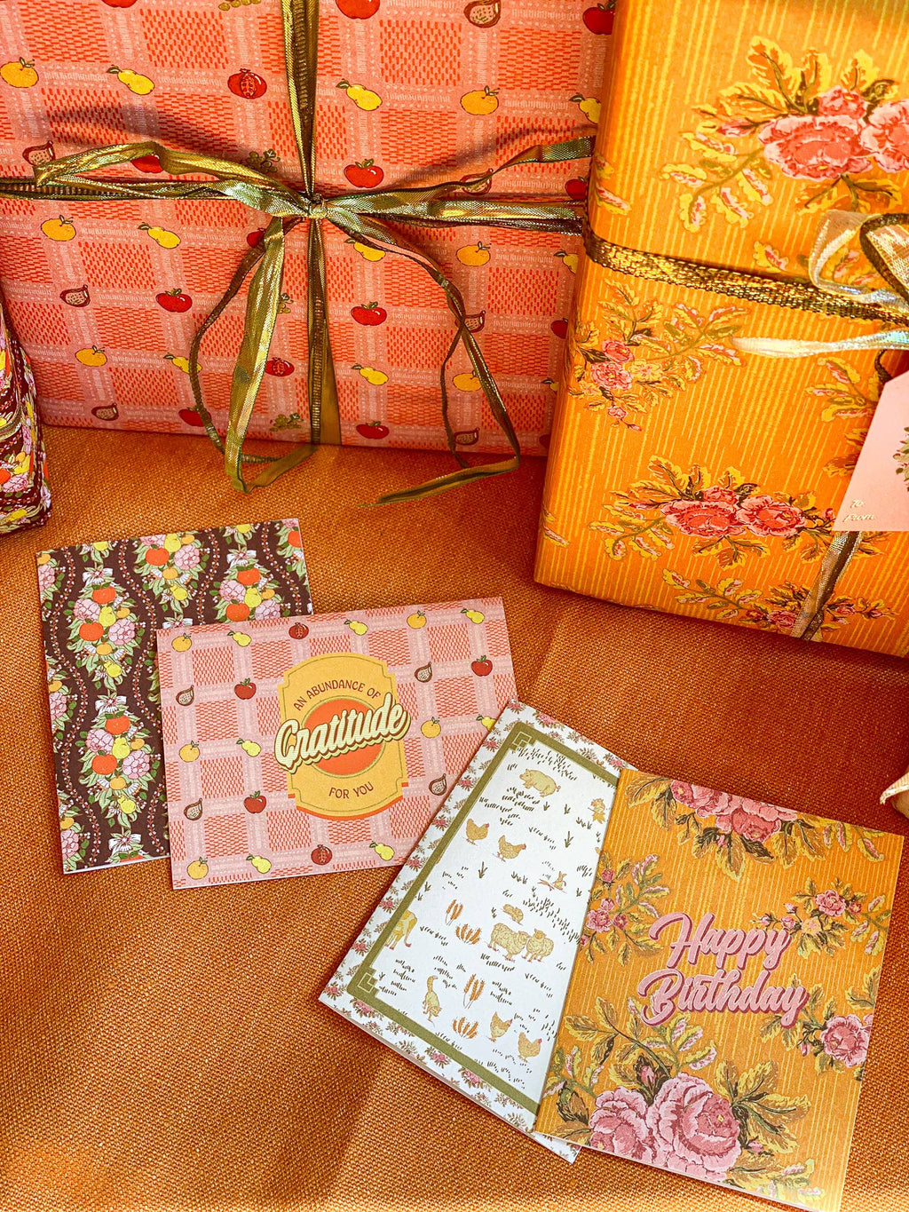 re:mused studio - Orchard Vines A2 Greeting Card
