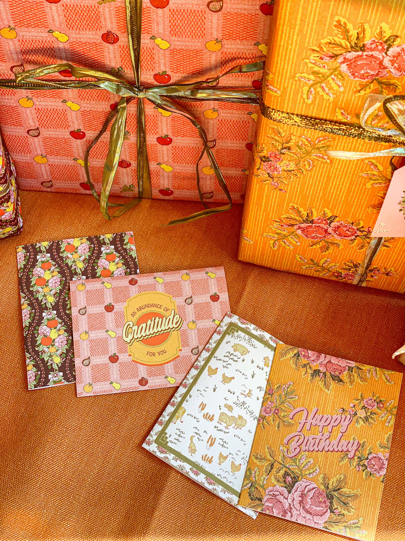 re:mused studio - Orchard Vines A2 Greeting Card