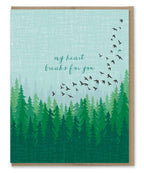 Modern Printed Matter - My Heart Breaks For You Sympathy Card